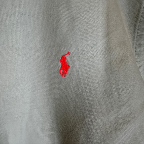 Ralph Lauren Button Down Shirt Mens L Light Blue Casual Shortsleeve Spring - Picture 3 of 8